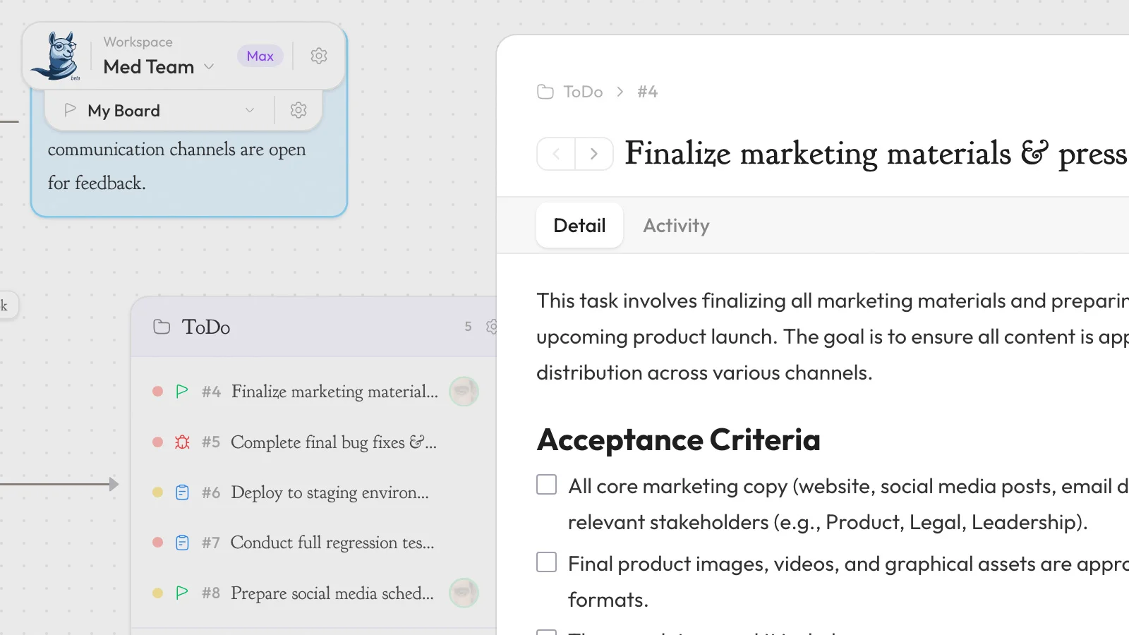 is.team kanban board
