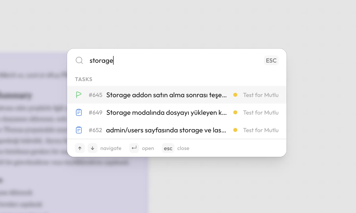 is.team global search command palette